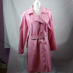 Levine Classic Pink Trench Coat